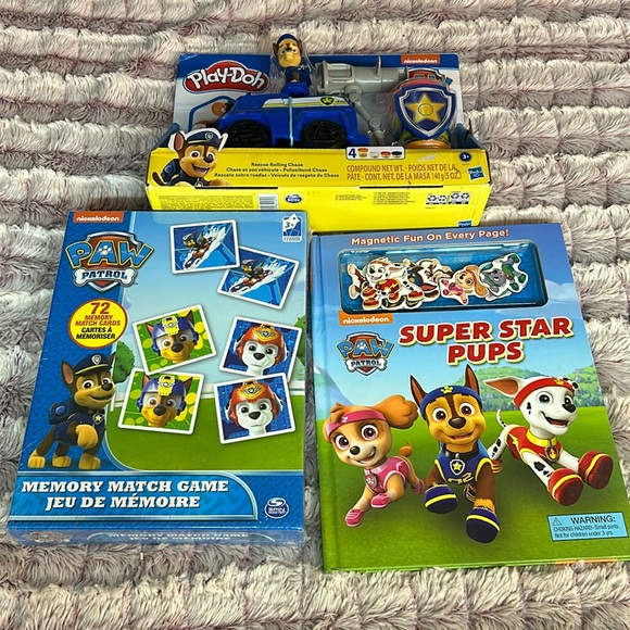 Paw Patrol | Toys | 3 Items Rescue Rolling Chase With Play Doh Memory ...